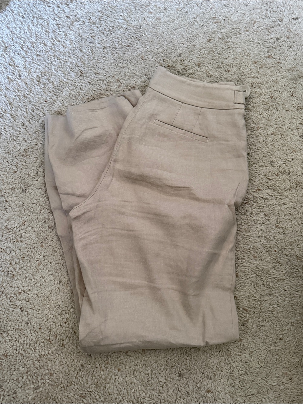 Talbots Beige Linen Blend Pants